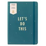 Busy B Ongedateerde planner - grenen - kunstlederen levensplanner dagboek met ongedateerd dagschema, notities en te doen en prioriteiten met elastische sluiting en lintpaginamarkering