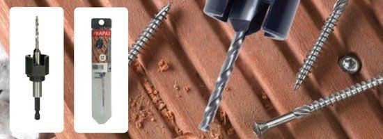 HAPAX - Houtspiraalboor + opsteekverzinkboor - 4mm