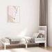 Maison Exclusive - Lit, blanc, bois de pin massif, 75 x 190 cm, lit simple