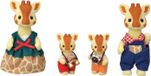 Sylvanian Families Giraffenfamilie, 4 figuurtjes, beweegbaar, oranje