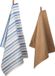 Ten Cate Theedoeken en Keukendoeken Set - Katoen - Blauw en Zand
