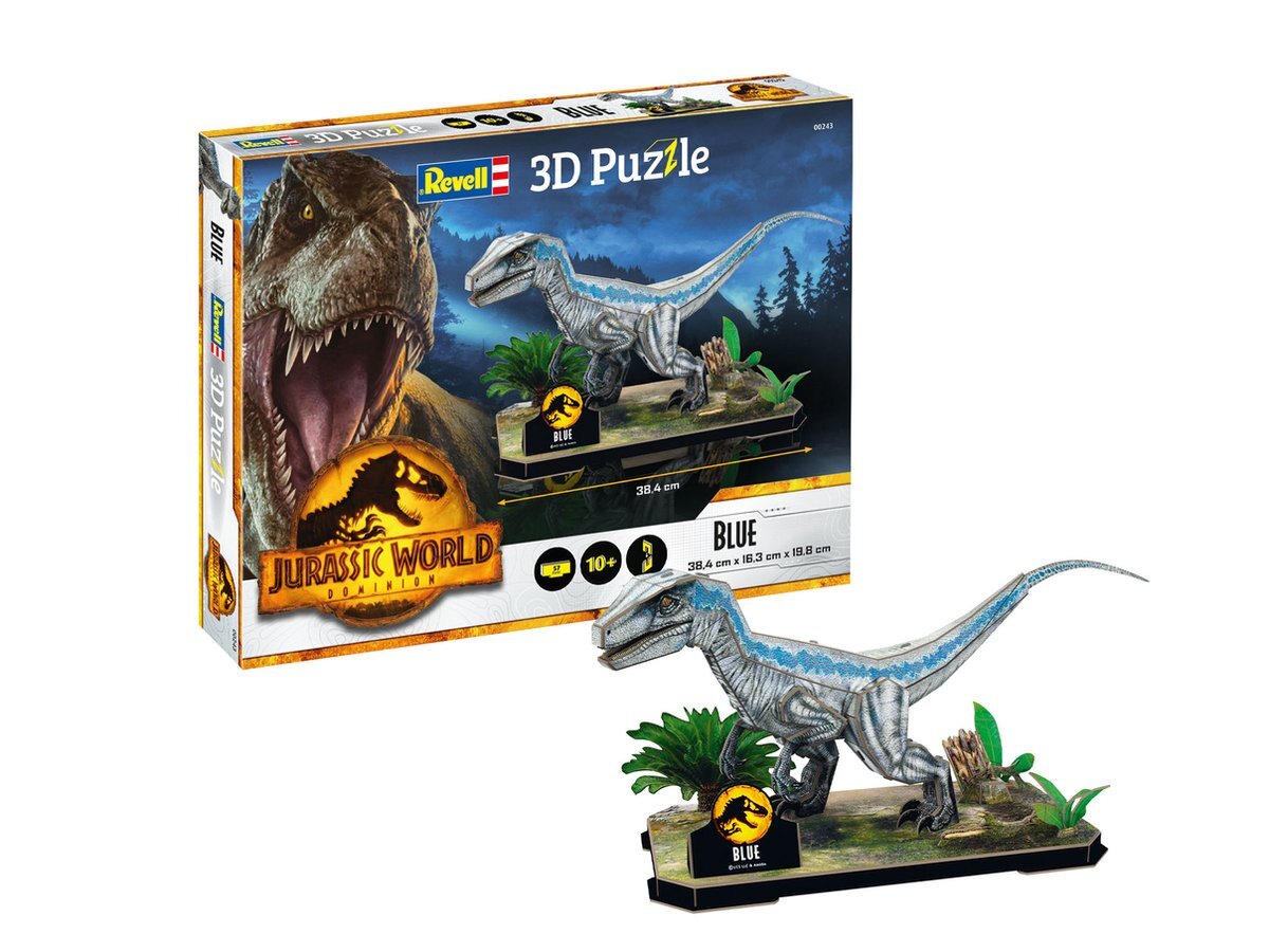 Revell 3D Puzzle 00243 Jurassic World Dominion - Blue 3D Puzzel