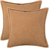 vidaXL - Kussensloop - 2 stuks - HOUTEN - Beige - 60 x 60 cm - Bouclé