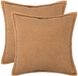 vidaXL - Kussensloop - 2 stuks - HOUTEN - Beige - 60 x 60 cm - Bouclé