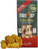Fire-Up allume-feu en laine de bois - 50x - inodore - non toxique - BBQ