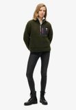 Superdry Tricot zippé avec poches avant - Vert