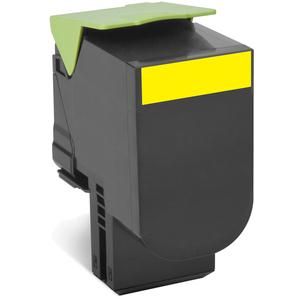 Lexmark 80C2HYE Yellow High Capacity Toner Cartridge (3000 Pages)