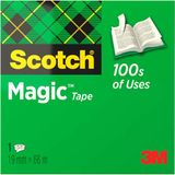 Scotch Magische tape van 3M, 19 mm x 66 m - Helder