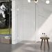 FortiFura Galeria Douchecabine - 120x90x200cm - Helder Geribbeld Veiligheidsglas - Mat Wit