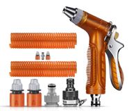 Tuyau d'arrosage rétractable avec 8 fonctions