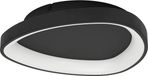 Eglo Loretello Plafondlamp - Wandlamp - LED - Ø 35 cm - Zwart - Instelbaar wit licht - Dimbaar