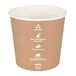 GREENBOX Universele kartonnen beker 650 ml 25 stuks. I Papieren bekers to-go biogecoat Ø 114 mm I Milieuvriendelijk, stabiel en recyclebaar I Uit duurzame bosbouw I Brown