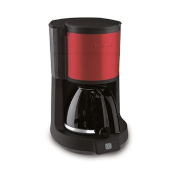 Moulinex Subito RVS FG370D11 - Filter Coffee Maker - 15 Cups - Red/Black