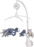 Baby's Only Sense Muziekmobiel - Vintage Blue/Kiezelgrijs/Wit