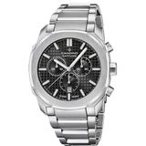 Candino C4746/4 Heren Polshorloge Chronograaf Zwart/Zilverkleurig Staal