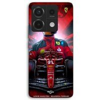 Ferrari Coque Pour Xiaomi Redmi Note 13 Pro 5g Lewis Hamilton Maniacase officiel