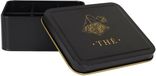 Cook Concept Theedoos 6-vaks - zwart - metaal - 18 x 15 x 7 cm