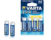 Varta High Energy AA Alkaline Batterijen (4 stuks)