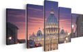 Artaza Canvas Schilderij Vijfluik Sint Pietersbasiliek in Rome - 100x50 cm