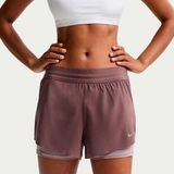Nike Swift Hardloopshorts Dames - bruin, lila, Maat XL