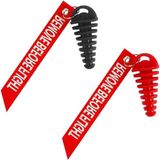 OEM Allecto plus - Universele Uitlaatdemper Bungs 2 Stuks voor Motor en Crossmotor - Rood/Zwart