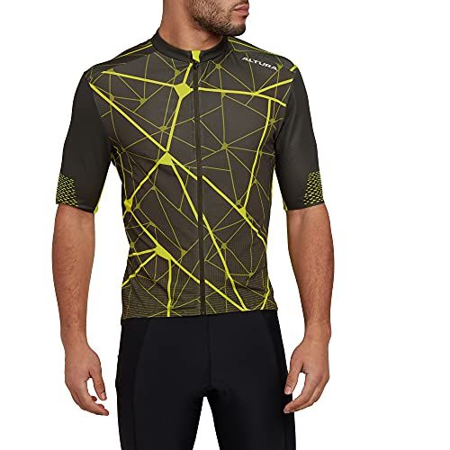 Altura Heren Icon fietsshirt met korte mouwen - olijf/limoen - maat 2XL