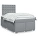 Maison Exclusive - Lit boxspring avec matelas, gris clair, 120x200 cm, rembourré