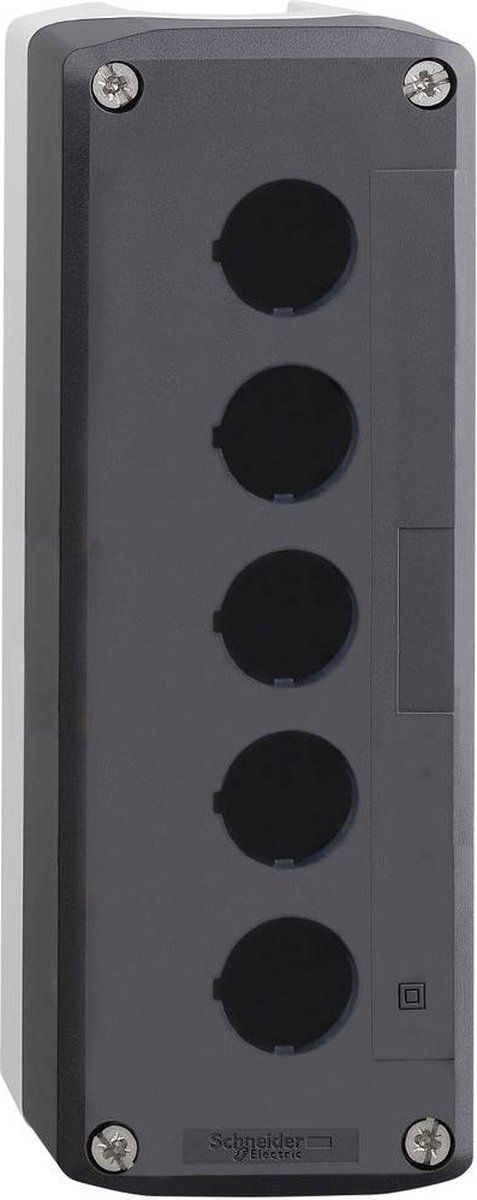 SCHNEIDER ELECTRIC XALD05 Lege behuizing 5 inbouwplaatsen Donkergrijs, Lichtgrijs