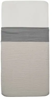 Jollein Laken Wrinkled Cotton Storm Grey 120x150 cm