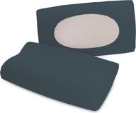 Schlafgut Pure flexible taie d'oreiller S-XL 556 Grey Deep
