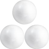 Rayher hobby materialen Piepschuim bol/bal - 3x - wit - D10 cm