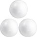Rayher hobby materialen Piepschuim bol/bal - 3x - wit - D10 cm