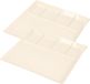Svenska Living Vakjesbord - 8x stuks - 5-vaks - wit - bord met vakjes - fonduebord - gourmetbord - 24 cm