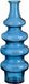 Mica Decorations Vaas Sira - glas transparant - blauw - D14,5 x H40 cm