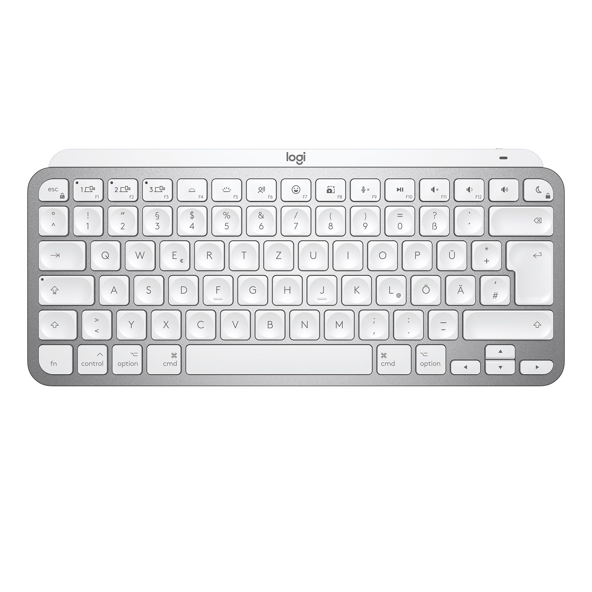 Logitech MX Keys Mini for Mac - Wireless Illuminated Keyboard - Bluetooth - QWERTY - Grey