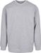Build Your Brand Basic Crewneck Sweater met ronde hals Heather Grey - S
