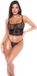 Mapale Mapalé Sexy Vetersluiting Mesh Twee-delige Set - Zwart - Maat S/M