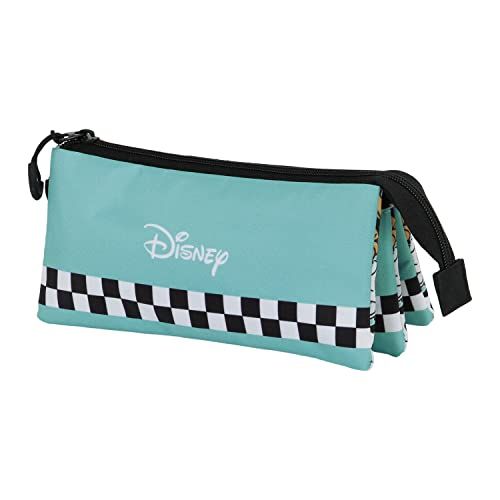 Mickey Mouse Squares-2.0 Fan Triple Etui, Blauw