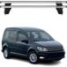 Omac Barres De Toit Transversales En Aluminium Pour Vw Caddy Life 2015-2020 – Antivol – Rainure En T – Testées City Crash – Charge Max 75 Kg Argent