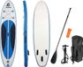 ENERO Planche de SUP gonflable 300x76x15 cm – Set jusqu'à 135 kg – Bleu