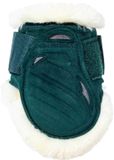 Kentucky Kogelbeschermers Jonge Paarden Velvet Vegan Wol-Dark Green-M