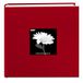 Pioneer 9 x 9" Doek Fotoalbum met Lijst, Appelrood