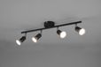 TRIO REALITY PARIS Spot Zwart mat GU10 3W Plafondbevestiging