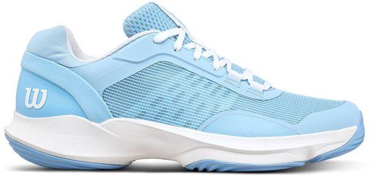 Wilson Hurakn Pro V2 W Airy Blue/White Padel Schoenen Dames Synthetisch Rubber Gras