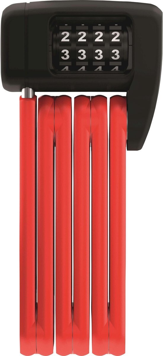 Abus Bordo Lite Mini 6055C/60 Folding Lock, red
