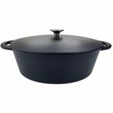 Baumalu Kookpot met Deksel Zwart Gietijzer 28 cm