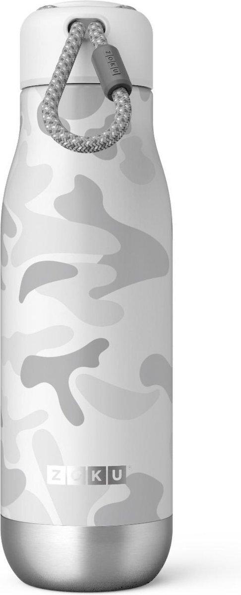 Zoku Hydration Drinkfles - Thermosfles - Waterfles - RVS - Camo Licht