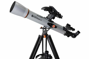 Celestron StarSense Explorer LT 70AZ Refractor Telescope - Black/Grey