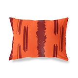 BonaMaison Oranje-Bordeaux Decoratieve Kussensloop, Kussenhoezen Bank, Decoratieve Kussenhoesjes, Kussensloop; Sofa, Slaapkamer, Kantoor, Auto 45x60 Cm - Ontworpen en vervaardigd in Turkije