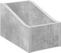 vidaXL LP Recorddoos Beton grijs 18 x 32 x 18 cm Houtvezelplaat